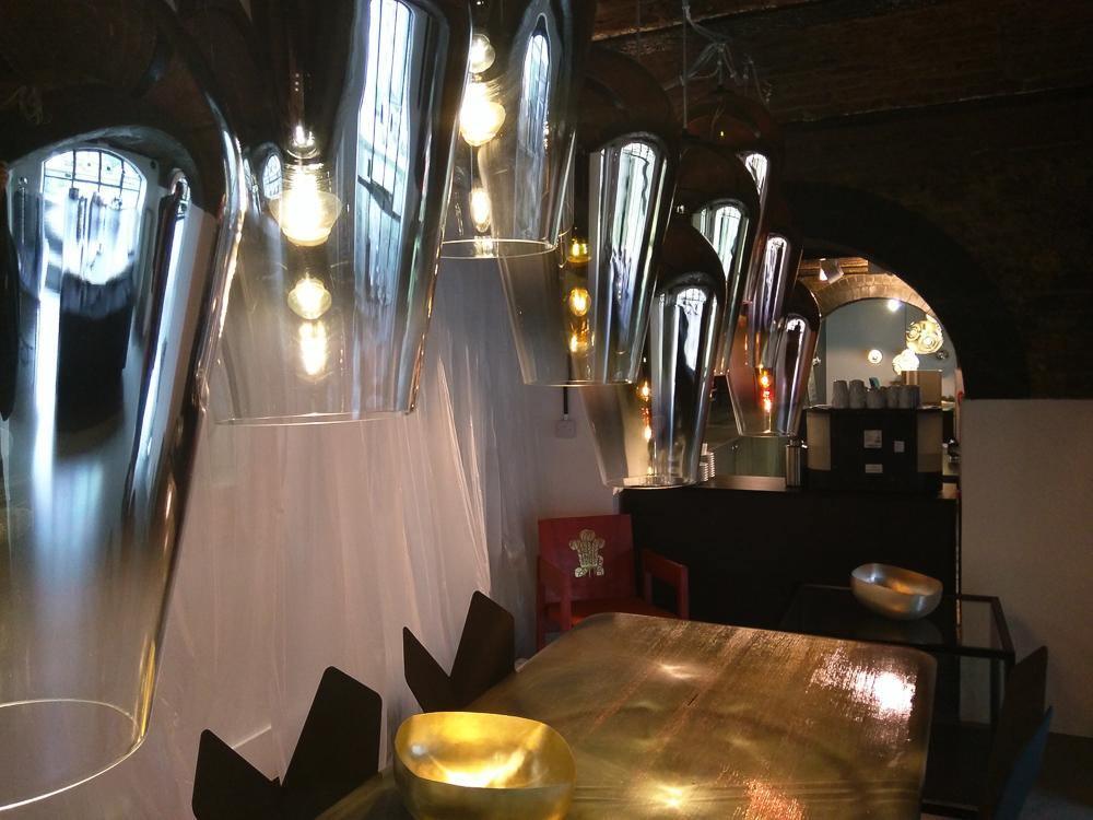 Modern Teardrop Metallic Fade Glass Pendant Light Contemporary Ceiling Hanging Lamp
