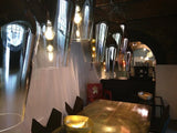 Modern Teardrop Metallic Fade Glass Pendant Light Contemporary Ceiling Hanging Lamp