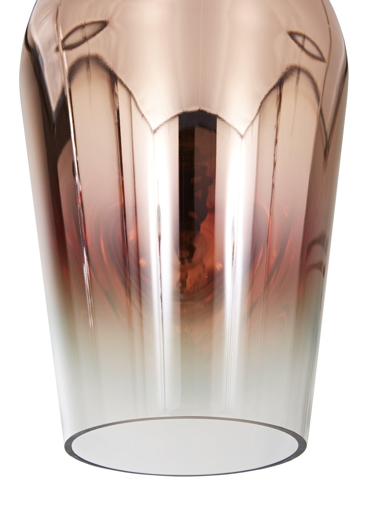 Modern Teardrop Metallic Fade Glass Pendant Light Contemporary Ceiling Hanging Lamp