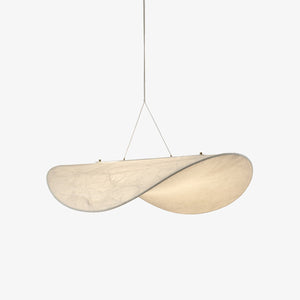 Modern Tense Silk Pendant Light Minimalist Cloud Hanging Lamp LED Chandelier for Living Room Dining Space
