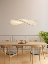 Modern Tense Silk Pendant Light Minimalist Cloud Hanging Lamp LED Chandelier for Living Room Dining Space