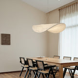 Modern Tense Silk Pendant Light Minimalist Cloud Hanging Lamp LED Chandelier for Living Room Dining Space