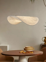 Modern Tense Silk Pendant Light Minimalist Cloud Hanging Lamp LED Chandelier for Living Room Dining Space