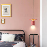 Modern Terrazzo Cement Cylinder LED Pendant Light for Kitchen Island and Minimalist Dining Room