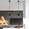 Modern Terrazzo Cement Cylinder LED Pendant Light for Kitchen Island and Minimalist Dining Room