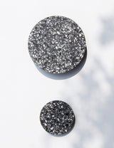 Modern Terrazzo Floating Disc Wall Sconce Backlit Integrated LED Lighting