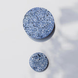 Modern Terrazzo Floating Disc Wall Sconce Backlit Integrated LED Lighting