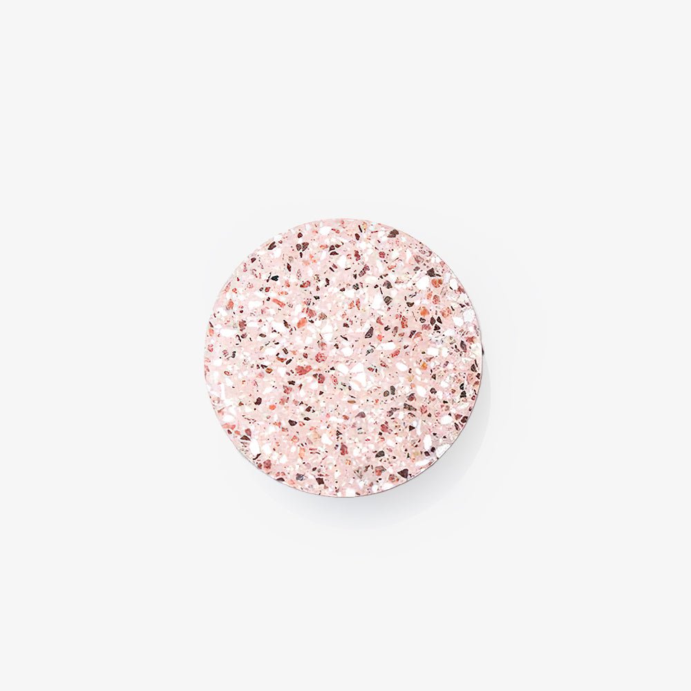 Modern Terrazzo Floating Disc Wall Sconce Backlit Integrated LED Lighting