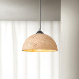 Modern Textured Composite Dome Pendant Light Minimalist Droplight for Home