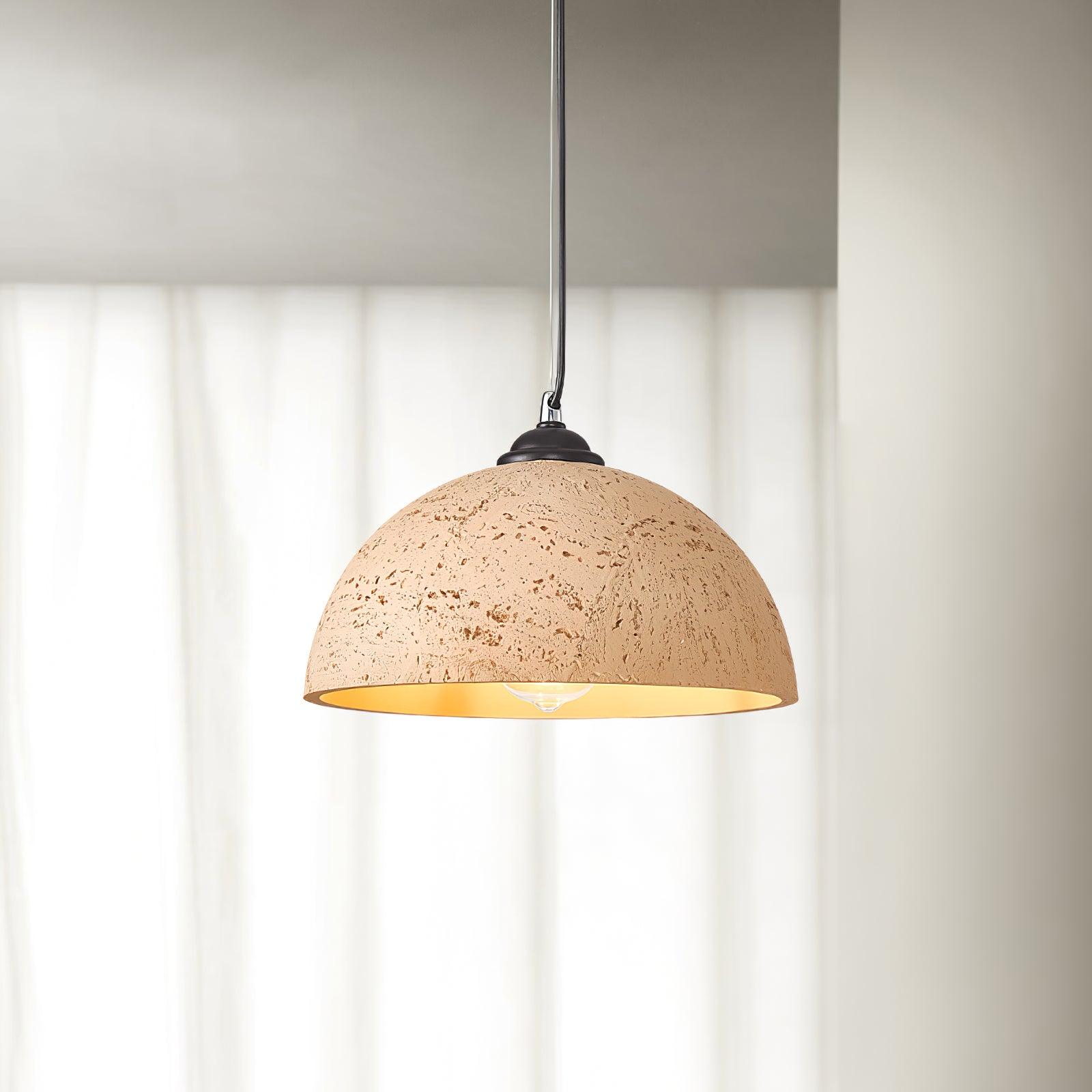 Modern Textured Composite Dome Pendant Light Minimalist Droplight for Home
