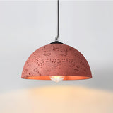 Modern Textured Composite Dome Pendant Light Minimalist Droplight for Home