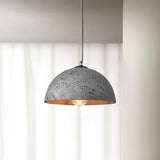 Modern Textured Composite Dome Pendant Light Minimalist Droplight for Home