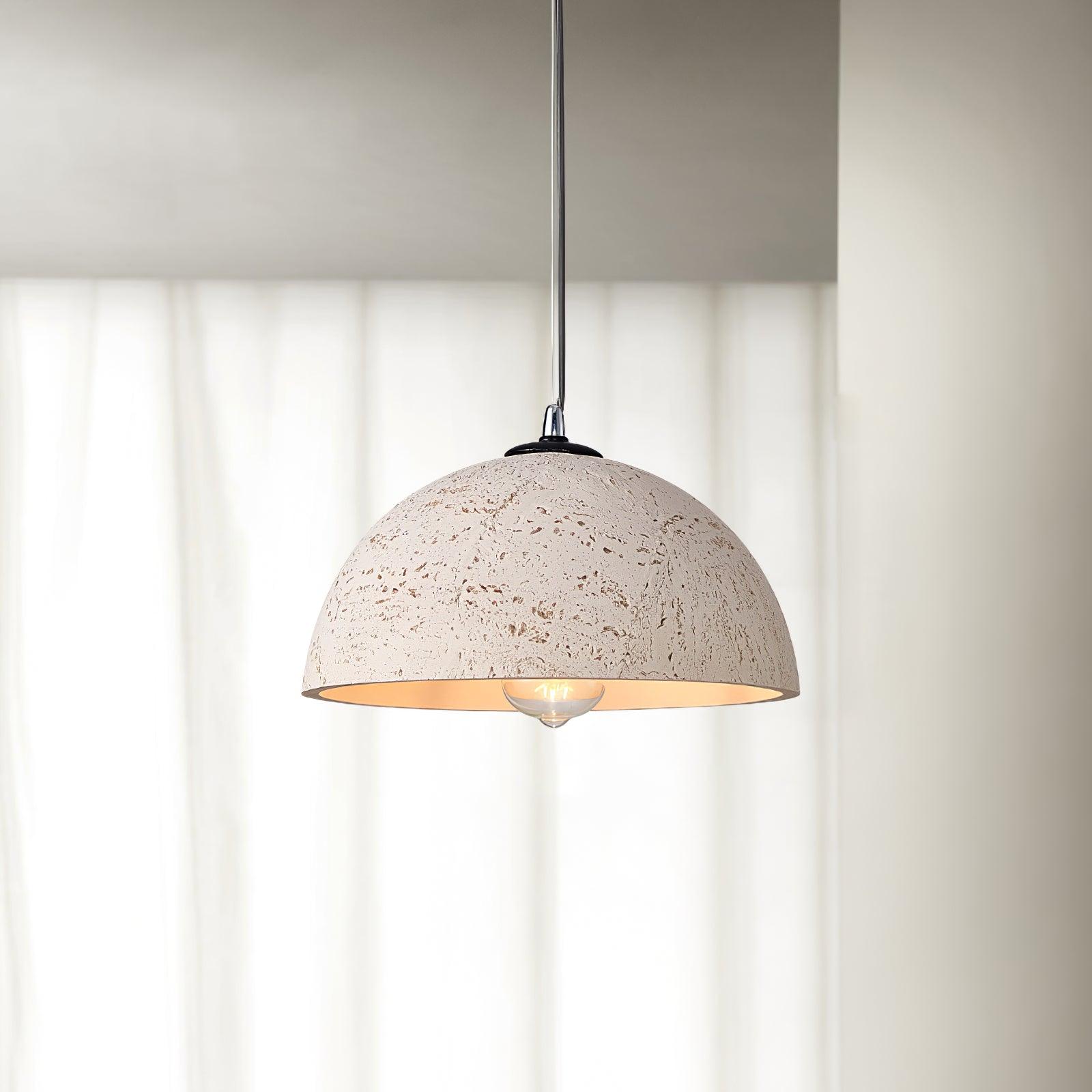 Modern Textured Composite Dome Pendant Light Minimalist Droplight for Home