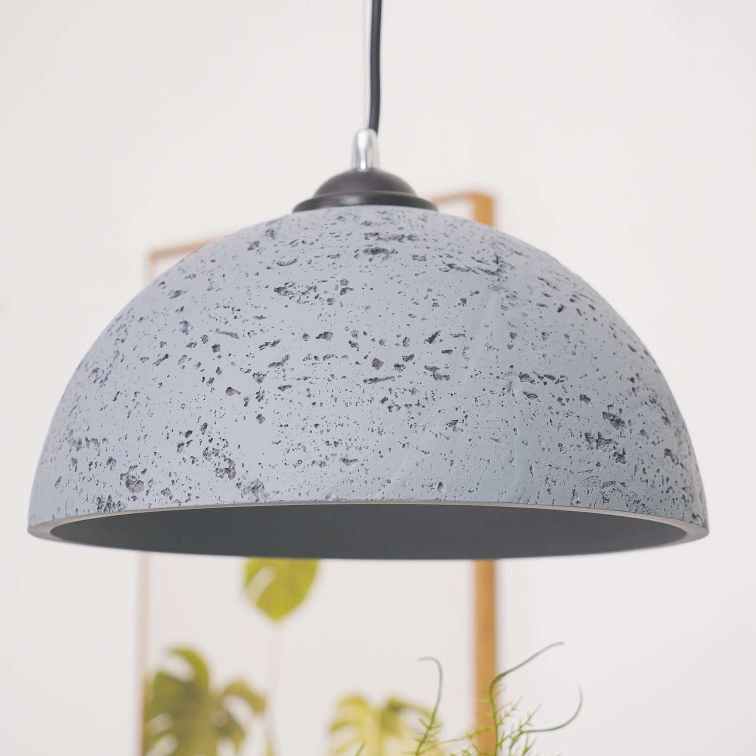 Modern Textured Composite Dome Pendant Light Minimalist Droplight for Home