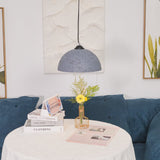 Modern Textured Composite Dome Pendant Light Minimalist Droplight for Home