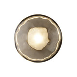 Modern Textured Glass Shell Wall Sconce for Bedroom Bedside and Study Lighting