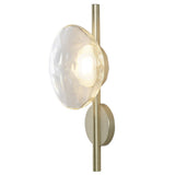 Modern Textured Glass Shell Wall Sconce for Bedroom Bedside and Study Lighting
