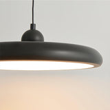 Modern Thin Disc LED Pendant Light Slim Brass Acrylic Minimalist Hanging Lamp