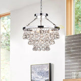 Modern Tiered Crystal Chandelier Ceiling Light for Elegant Home Ambiance