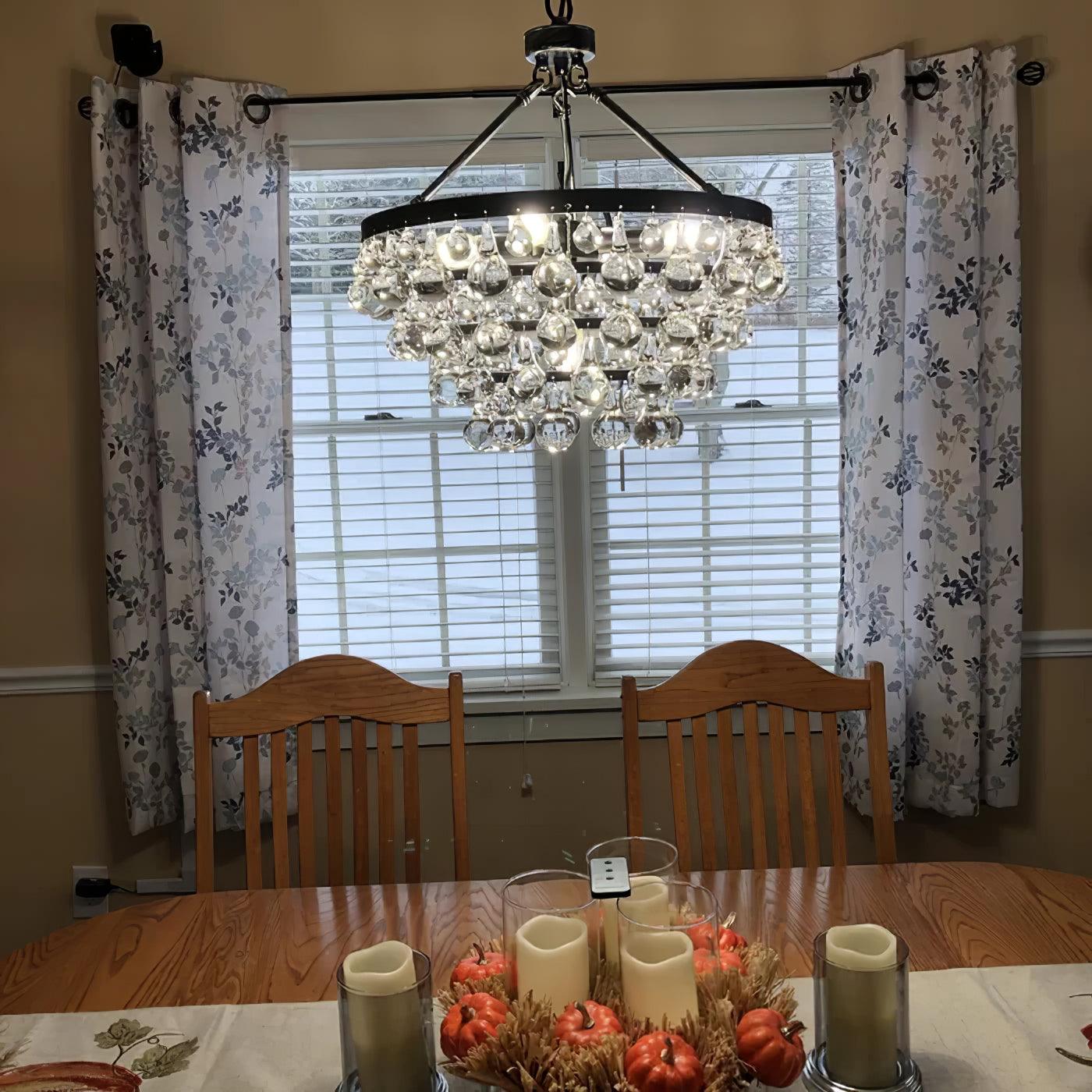 Modern Tiered Crystal Chandelier Ceiling Light for Elegant Home Ambiance