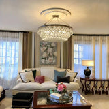 Modern Tiered Crystal Chandelier Ceiling Light for Elegant Home Ambiance