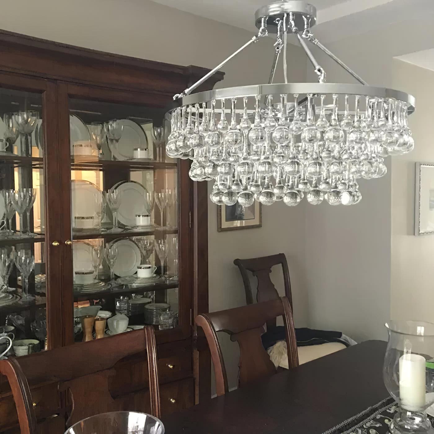 Modern Tiered Crystal Chandelier Ceiling Light for Elegant Home Ambiance