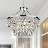 Modern Tiered Crystal Chandelier Ceiling Light for Elegant Home Ambiance