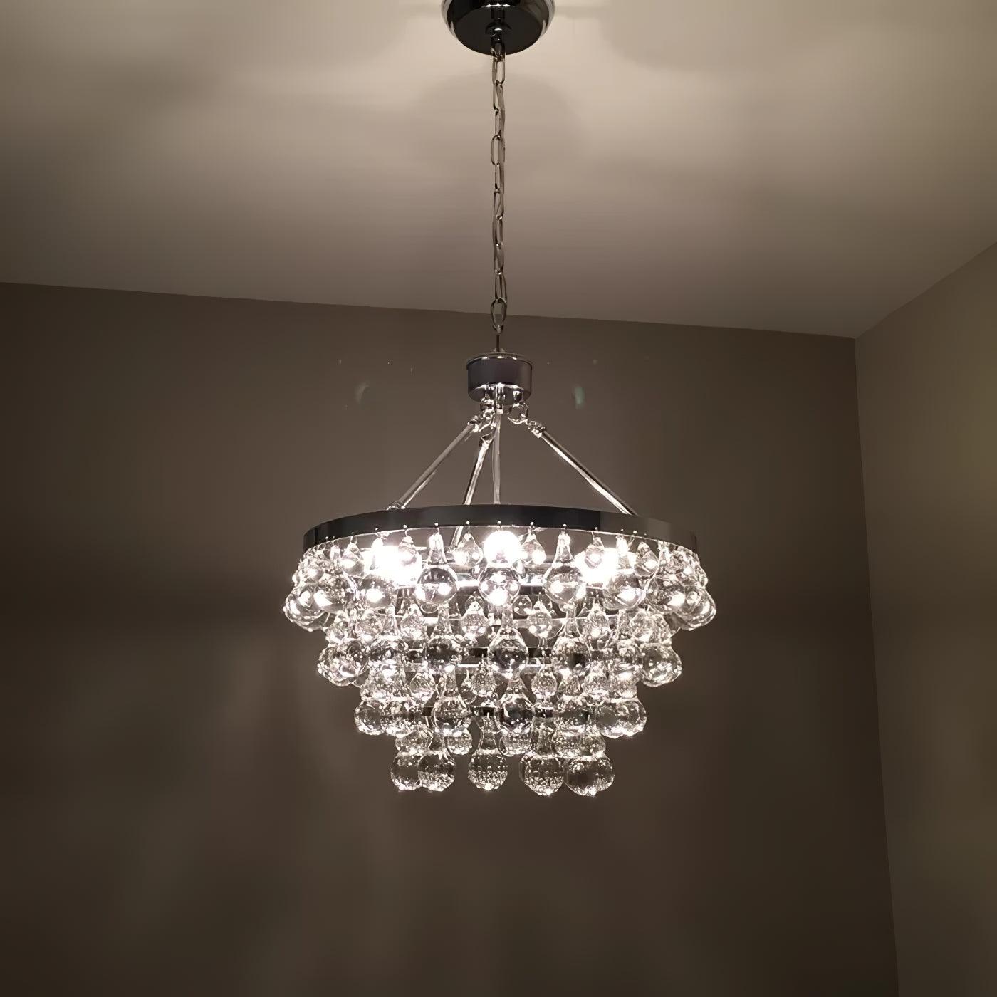 Modern Tiered Crystal Chandelier Ceiling Light for Elegant Home Ambiance