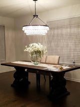 Modern Tiered Crystal Chandelier Ceiling Light for Elegant Home Ambiance