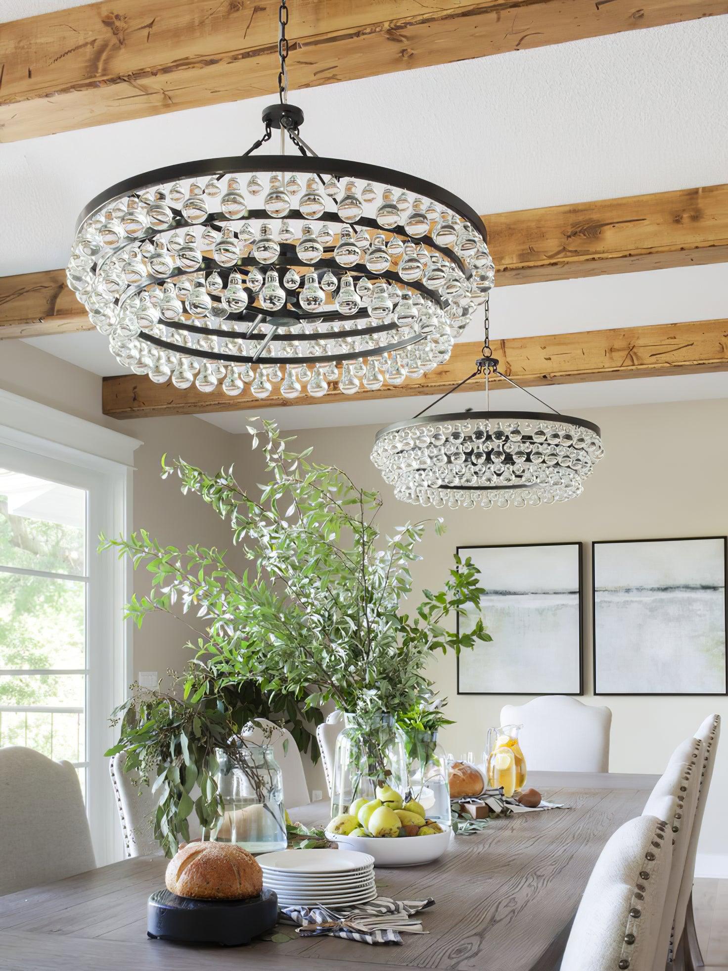 Modern Tiered Crystal Chandelier Ceiling Light for Elegant Home Ambiance