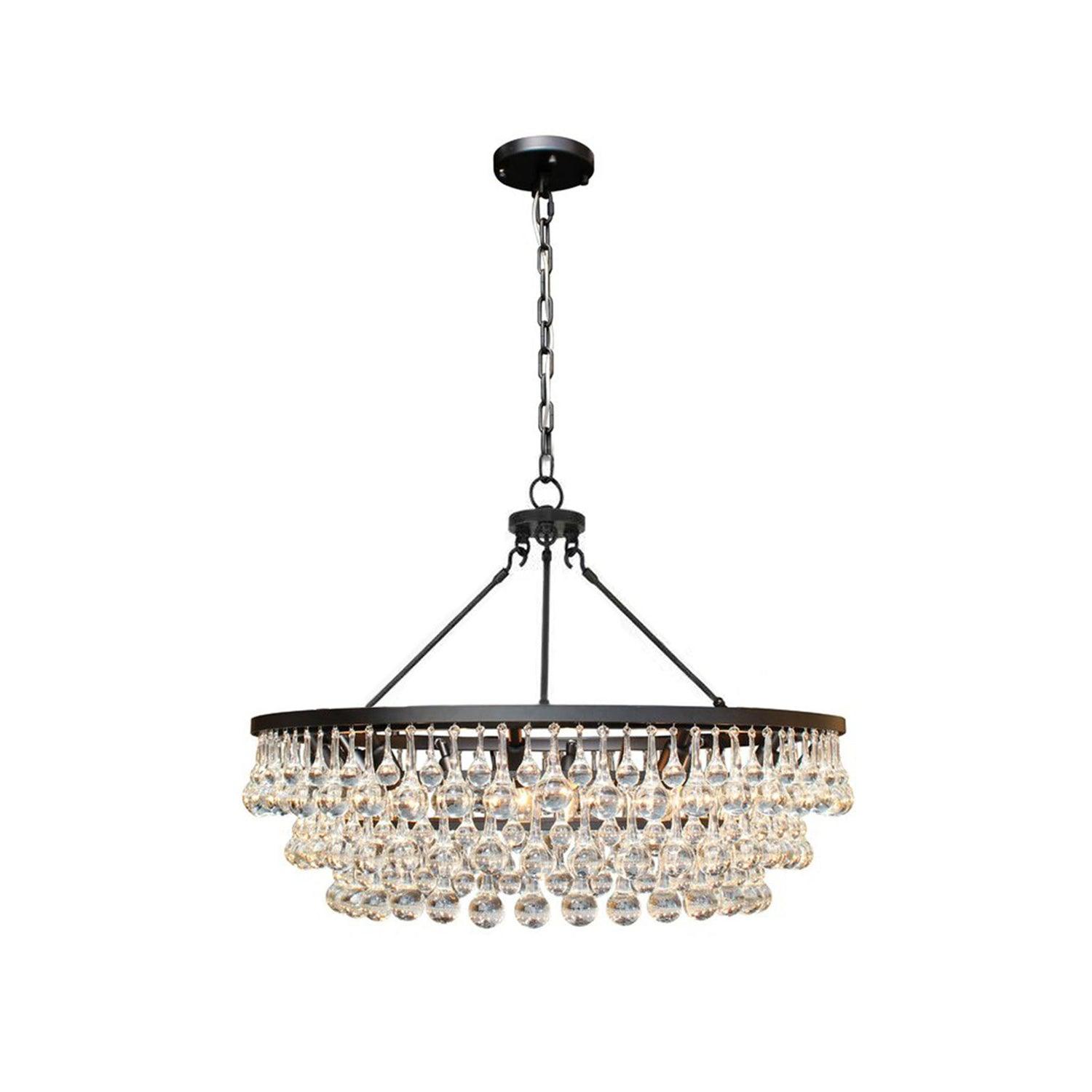 Modern Tiered Crystal Chandelier Ceiling Light for Elegant Home Ambiance