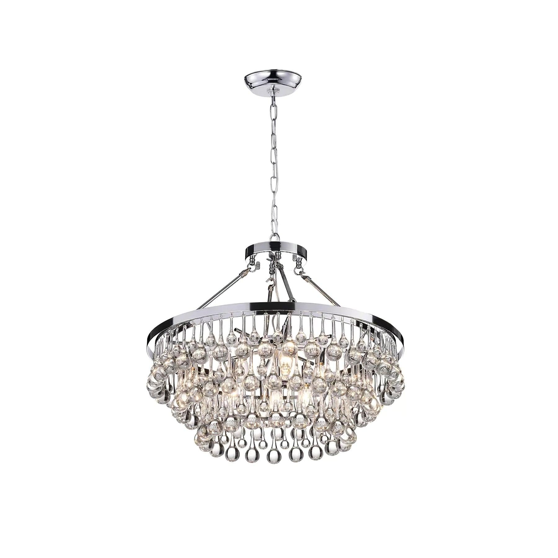 Modern Tiered Crystal Chandelier Ceiling Light for Elegant Home Ambiance
