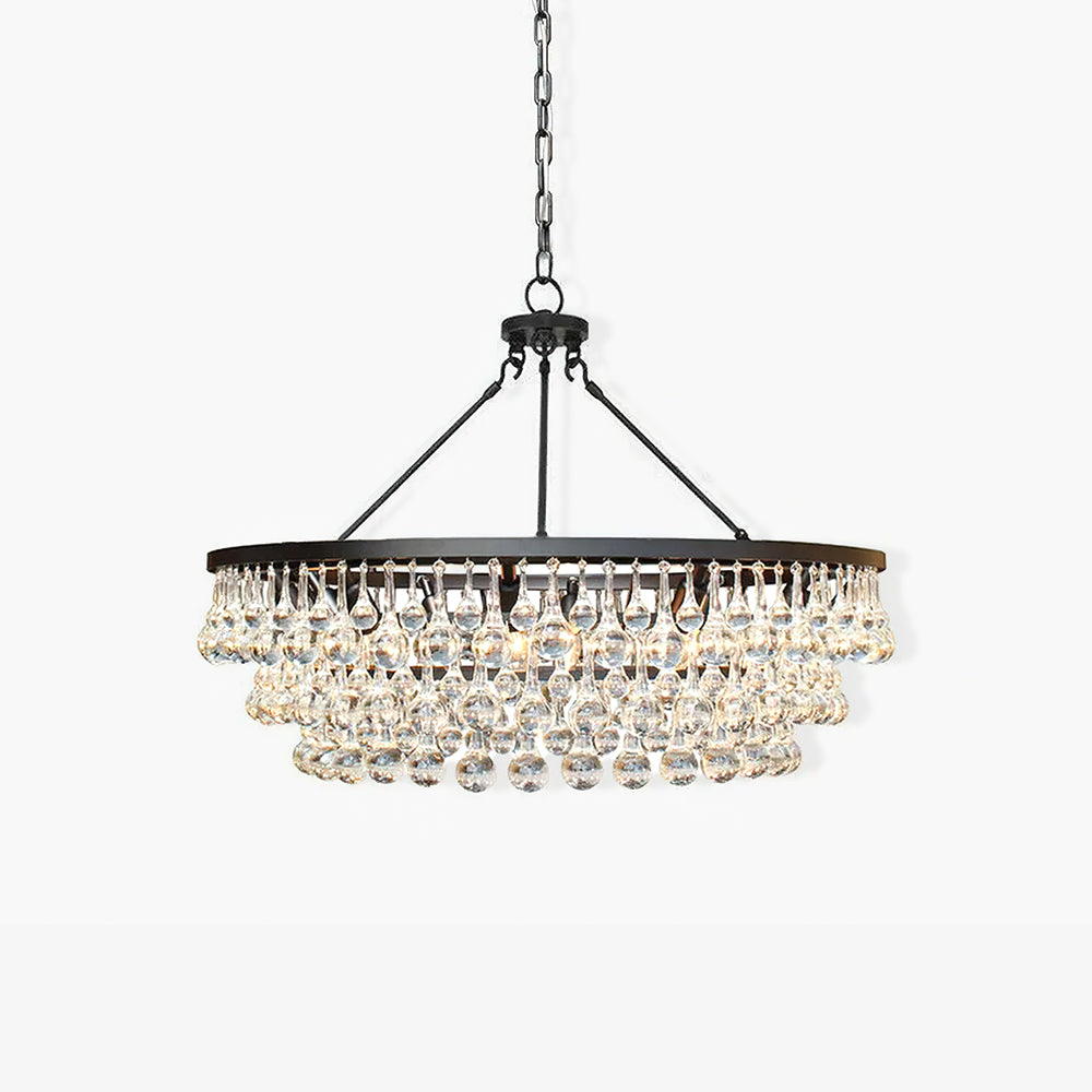 Modern Tiered Crystal Chandelier Ceiling Light for Elegant Home Ambiance