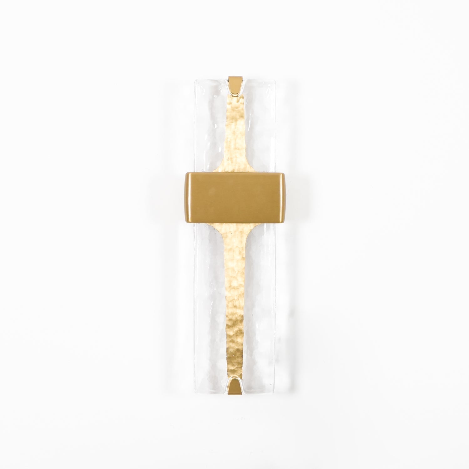 Modern Torch Wall Sconce with Handcrafted Textured Glass and Integrated LED Lighting