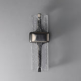 Modern Torch Wall Sconce with Handcrafted Textured Glass and Integrated LED Lighting