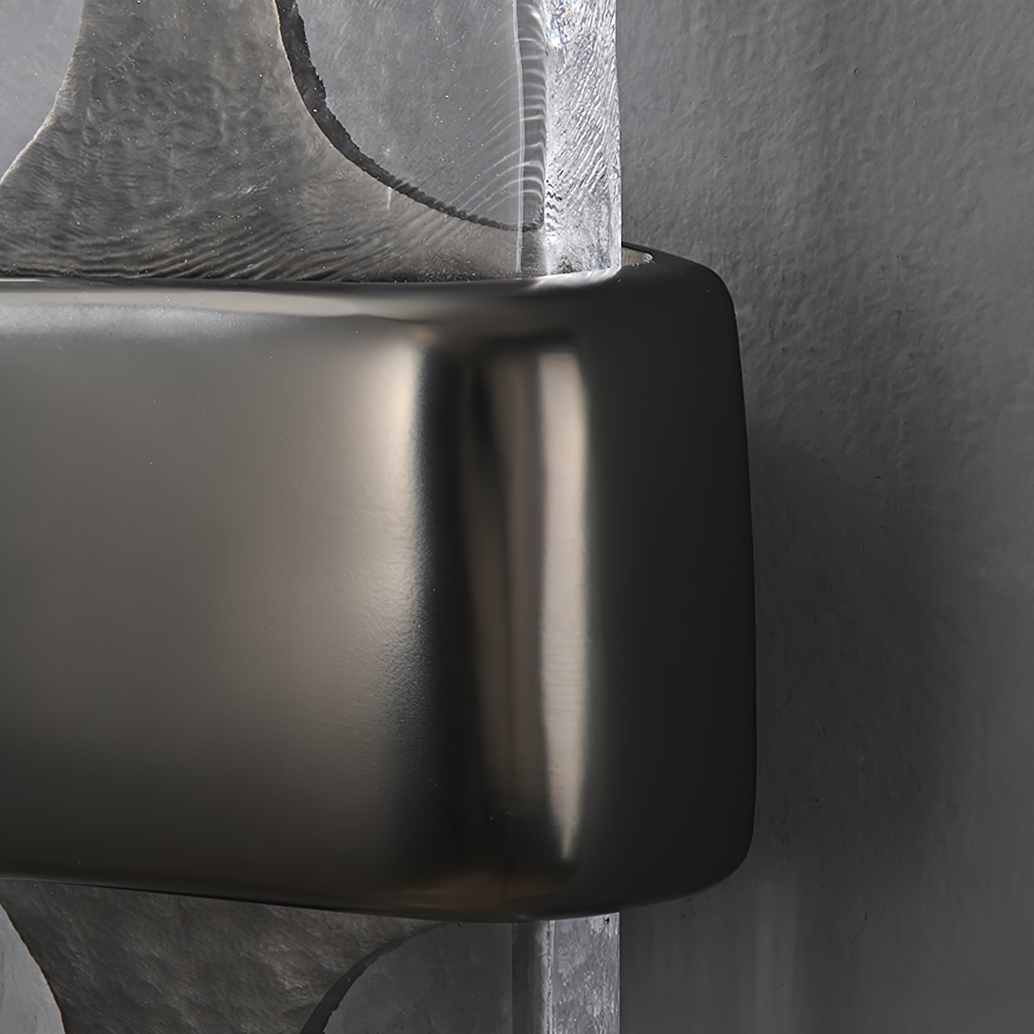 Modern Torch Wall Sconce with Handcrafted Textured Glass and Integrated LED Lighting