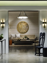 Modern Torch Wall Sconce with Handcrafted Textured Glass and Integrated LED Lighting