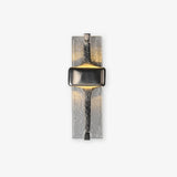 Modern Torch Wall Sconce with Handcrafted Textured Glass and Integrated LED Lighting