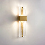 Modern Torch Wall Sconce with Handcrafted Textured Glass and Integrated LED Lighting
