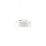 Modern Totem LED Blown Glass Pendant Lamp Geometric White Modular Hanging Fixture