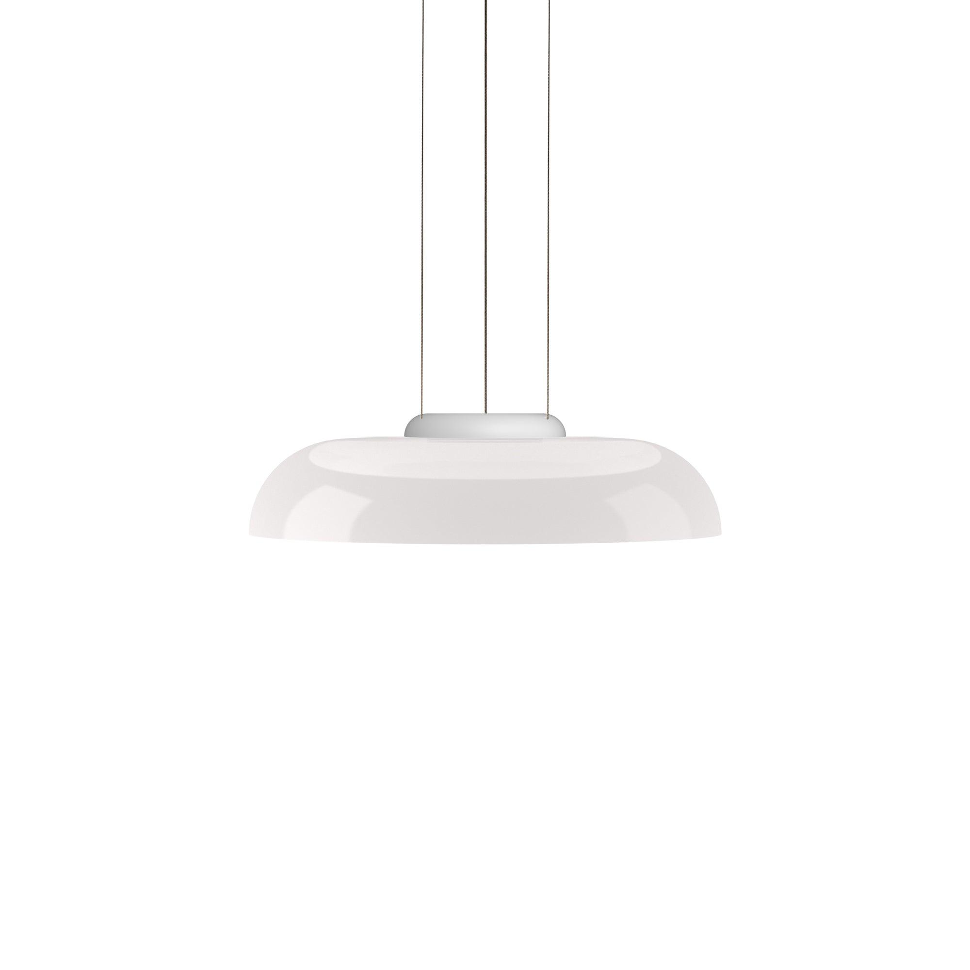 Modern Totem LED Blown Glass Pendant Lamp Geometric White Modular Hanging Fixture