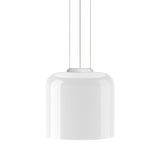 Modern Totem LED Blown Glass Pendant Lamp Geometric White Modular Hanging Fixture