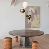Modern Translucent Frosted Glass Pendant Light with Hand Blown Pebble Shape Design