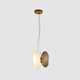 Modern Translucent Frosted Glass Pendant Light with Hand Blown Pebble Shape Design