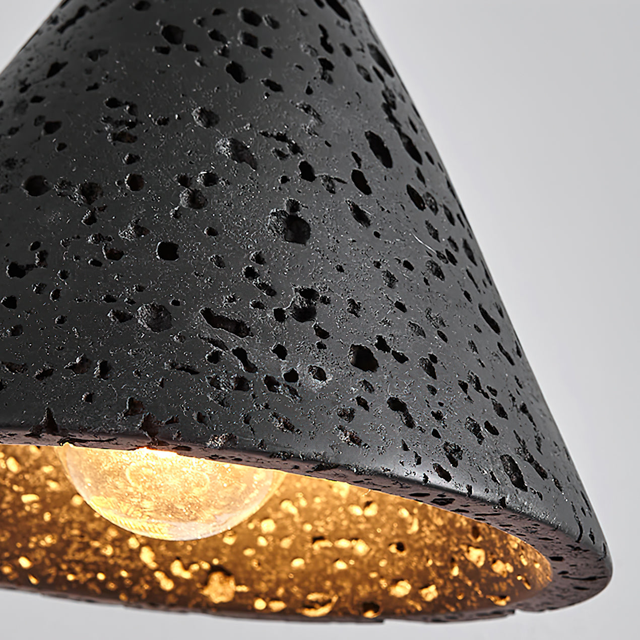 Modern Travertine Stone Halo Pendant Light Natural Marble Textured Hanging Lamp for Home Decor