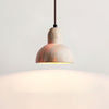 Modern Travertine Stone Halo Pendant Light Natural Marble Textured Hanging Lamp for Home Decor