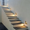 Modern Triangle LED Recessed Step Light Outdoor Waterproof IP65 Wall Mounted Stair Lamp for Pathway