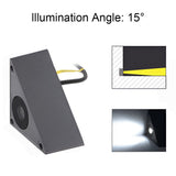 Modern Triangle LED Recessed Step Light Outdoor Waterproof IP65 Wall Mounted Stair Lamp for Pathway
