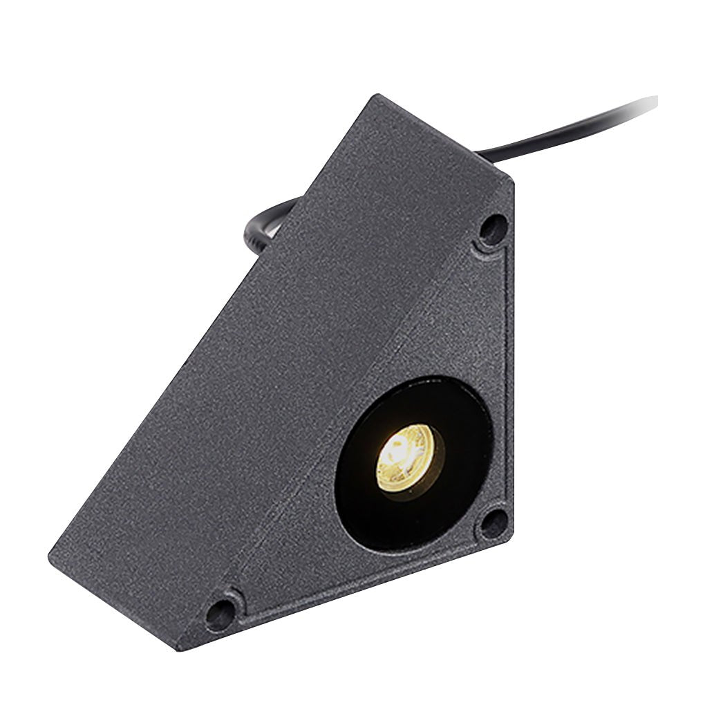 Modern Triangle LED Recessed Step Light Outdoor Waterproof IP65 Wall Mounted Stair Lamp for Pathway