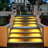 Modern Triangle Outdoor LED Step Light IP65 Waterproof DC24V Deck Pathway Lamp